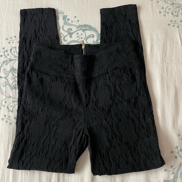 Bebe size XS High Waisted Skinny  Legging Dress Pants Back zipper - Picture 3 of 8